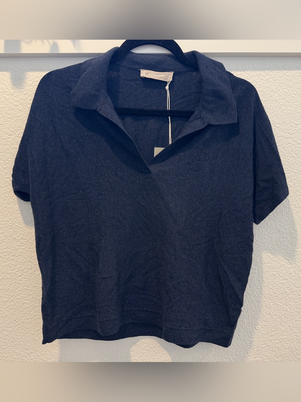 Everlane short sleeve wool blend polo